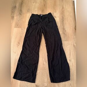 Black Wide-Leg Pants